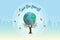 Save the forest, ecology, environment, reforestation, earth day concept and global warming awareness. Dry tree holding globe