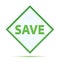 Save modern abstract green diamond button