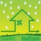 Save the nature with rain vector