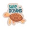 save the oceans ecology stiker