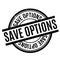 Save Options rubber stamp