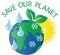 Save our planet earth header banner or message