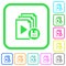 Save playlist vivid colored flat icons icons