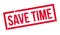 Save time rubber stamp