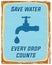 Save water