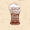 Save water.drink beer vector illustration. lettering composition