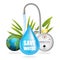 Save water, natural precious resource concept vector illustration