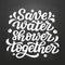 Save water shower together poster