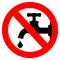Save water sign