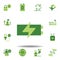 save the world, batteries colored icon. Elements of save the earth illustration icon. Signs and symbols can be used for web, logo