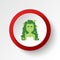 save the world, gaia colored button. Elements of save the earth. Signs and symbols can be used for web, logo, mobile app, UI, UX
