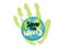 Save the world, protect our planet, eco ecology, climate changes, Earth Day April 22, planet with hand palm and typing