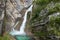 Savica falls in Triglavski narodni park, Slovenia