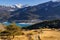 Savines-le-Lac and Serre Poncon in winter. Alps, France