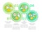 Saving accounts types circle infographic template