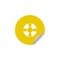 saving circle icon in sticker style. One of summer pleasure collection icon can be used for UI, UX