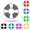 saving circle multi color style icon. Simple glyph, flat vector of summer pleasure icons for ui and ux, website or mobile