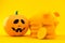 Savings background with jack o`lantern