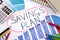 Savings plan, investment growth chart