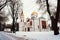 The Savior Transfiguration Cathedral of Chernihiv and Borys and Hlib Cathedral in Chernihiv, Ukraine