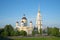 Savior Transfiguration Cathedral in the early sunny morning. Rybinsk, Russia
