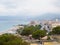 Savona city aerial view from castle.