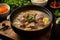 Savor Chinese flavors Delicious corn and pork bone soup