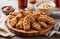 Savor the crispiness of expertly fried chicken tenders, boasting a crunchy outer layer and succulent, tender meat inside, served