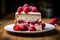 Savor the deliciousness of a delectable raspberry cake