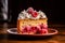 Savor the deliciousness of a delectable raspberry cake