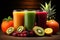 Savor diverse flavors in our fruit and veggie smoothie assortment