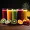 Savor diverse flavors in our fruit and veggie smoothie assortment