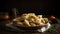 Savor the Flavor of Authentic Polish Pierogi - Delicious Traditional Dumplings on Display Food Photography. Generative AI