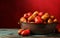 Savor the Flavor of Hickory Style Potatoes in a Red Pan, Generative by Ai