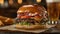 Savor the flavor indulge in a mouthwatering burger, a tempting culinary delight