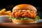 Savor the Flavor Irresistible Fried Lobster Burger, a Culinary Delight. created with Generative AI