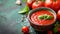 Savor the Splendor: Vibrant Organic Tomato Sauce in a Captivating  Bowl on the Table