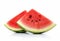 Savor the Sweetness: Slice of Watermelon on White Background