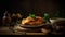 Savor the Taste of Austria with Golden Wiener Schnitzel food photography. Generative AI