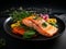 Savor the Taste: Scrumptious Salmon Fillet & Vibrant Veggies Dish Unveiled!