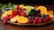 Savoring a healthy fruit platter