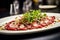 Savory Beef carpaccio. Generate Ai