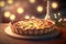 Savory and classic: Quiche Lorraine with ham, eggs, and Gruyere cheese on a crispy crust