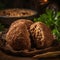 Savory Close-up Shot of Lebanese Kibbeh