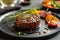 Savory Delight,Exquisite Gourmet Steak Dish with Delectable Sides for a Culinary Journey Like No Other.GenerativeAI.