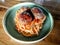 Savory Delight: Spaghetti Bolognese with Giant Beef Meatballs