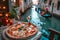 Savory Delights Amidst Venice\\\'s Architectural Splendor.