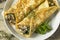 Savory Homemade Mushroom and Spinach Crepes