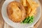 Savory Meat Pie Chips and Peas