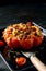 Savory stuffed ripe tomato